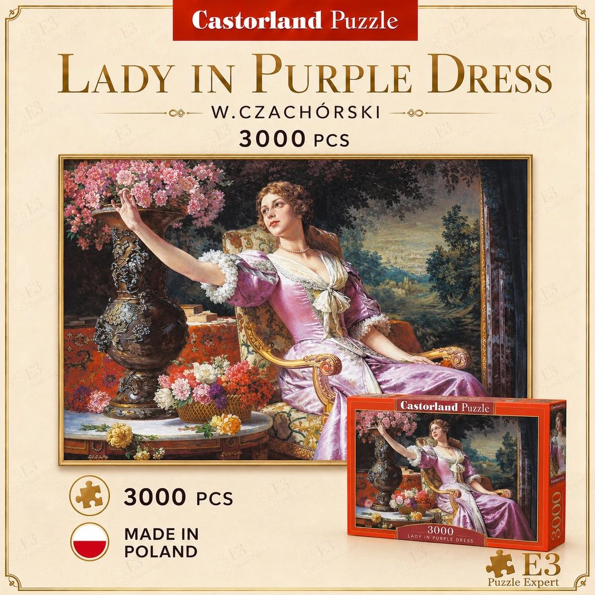 lady in purple dress puzzle Victorian Lady in Purple Dress Jigsaw Puzzle Tucocoo