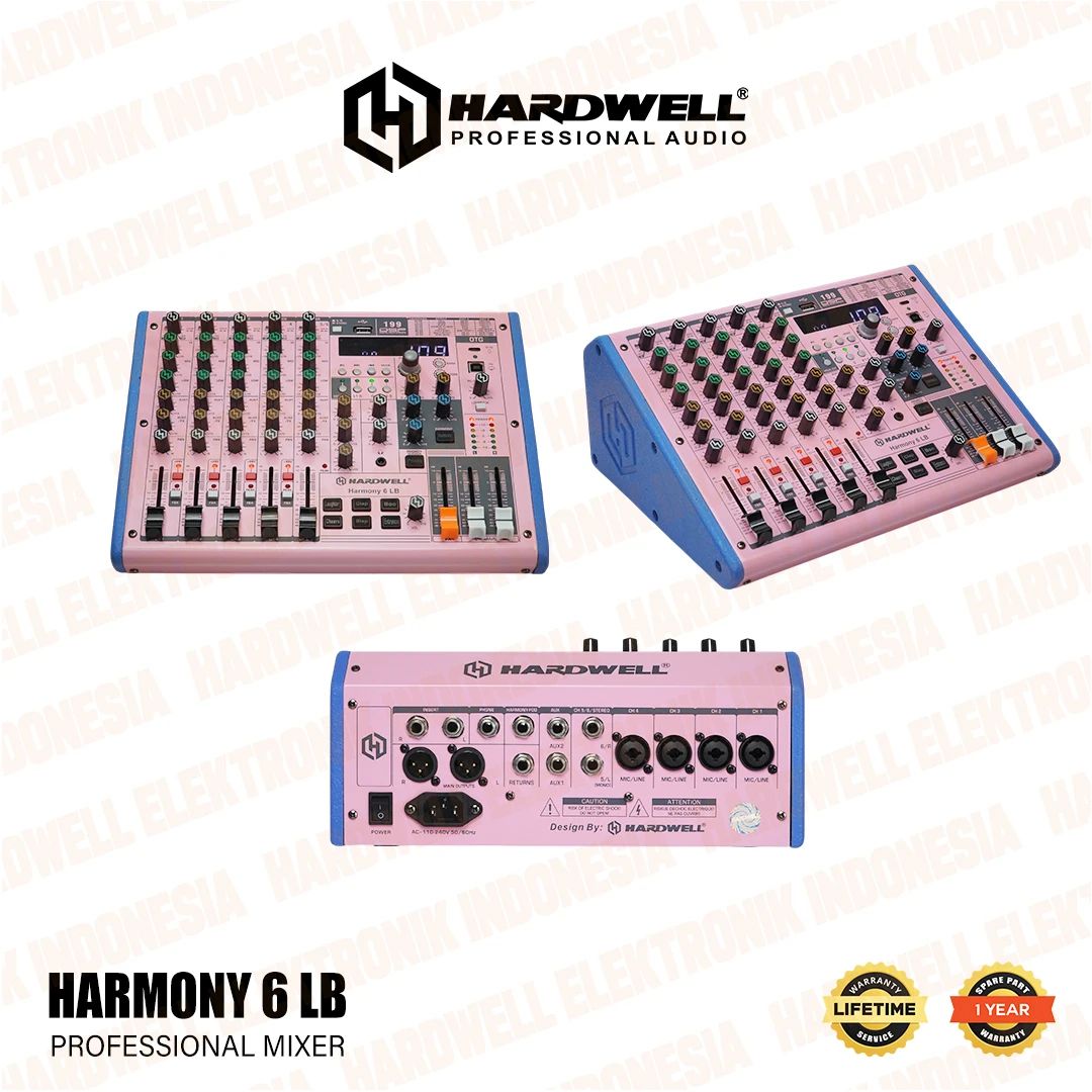 Jual Hardwell Mixer Audio Harmony 6 Lb Original Bluetooth Mp3 199 Dsp ...