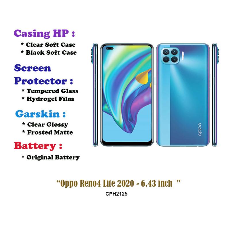 Oppo Reno4 Lite 2020 inch Case Screen Protector Battery Dll - Main Image