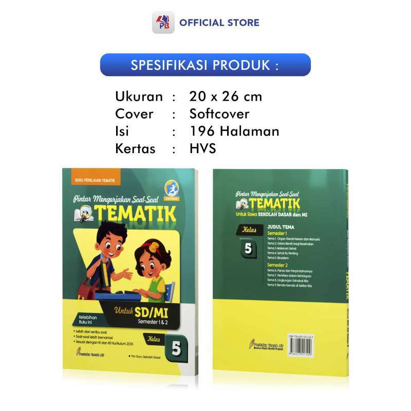 Jual Buku Sekolah / Buku Tematik Sd Kelas 1 2 3 4 5 6 : Pintar ...