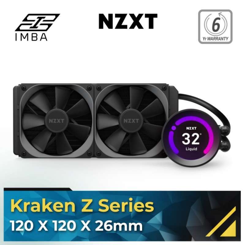 Promo NZXT KRAKEN Z53 LCD Display 240mm [Liquid Cooler] Diskon 23% di ...