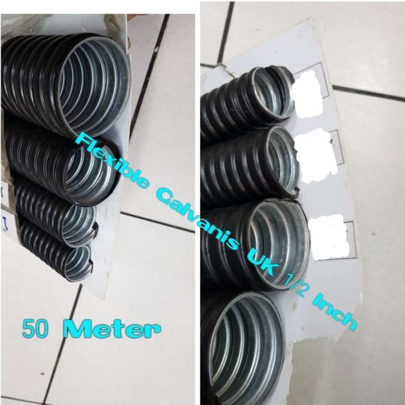 Promo Flexible Metal Conduit UK 1/2 / Flexible Conduit Metal Ukuran 1/2