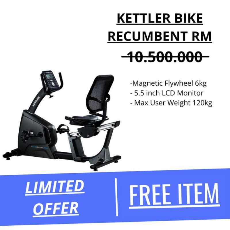 Promo Sepeda KETTLER Recumbent Ecobike RM Bike Recumben Original Statis