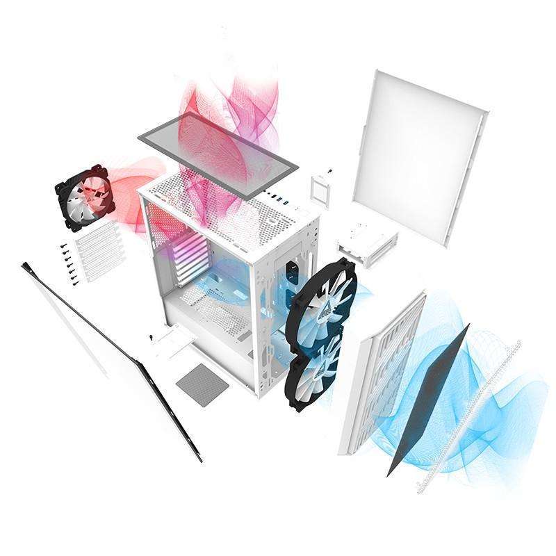 Jual Casing Montech Air X - Mid Tower Argb E-atx Case - Putih Di Seller ...