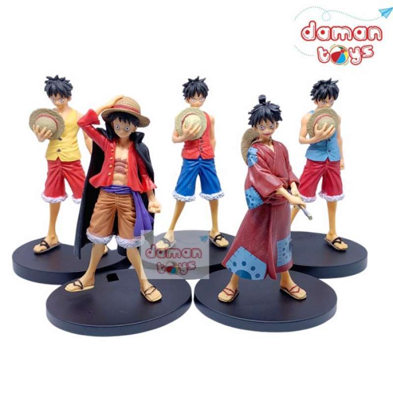 Jual action figure one piece luffy wano Anime Pajangan Koleksi Paket