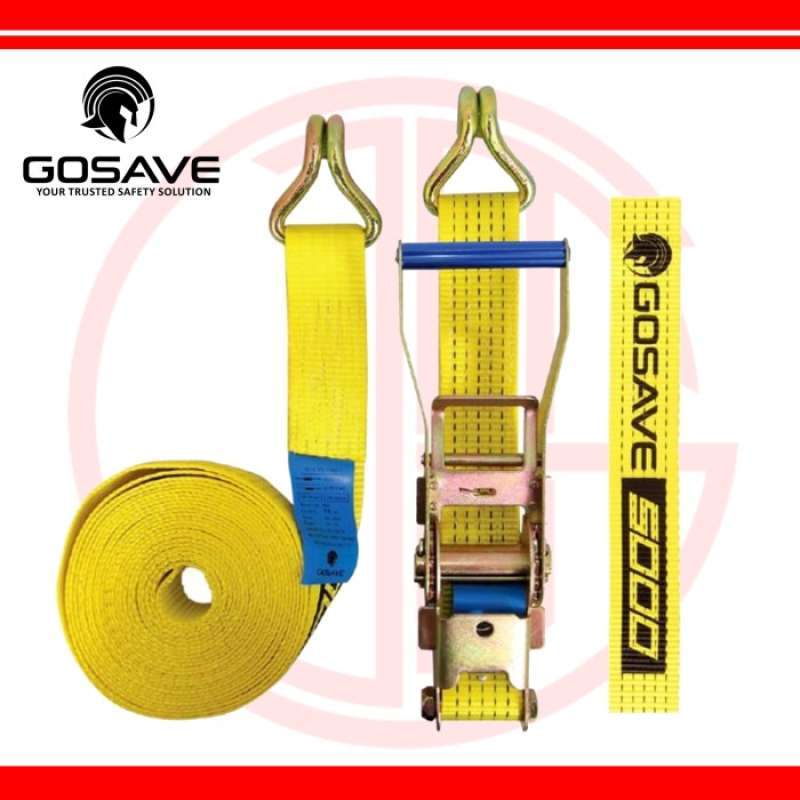 Promo Ratchet Tie Down Cargo Lashing Belt Gosave 5 Ton X 15 Meter Terbaru Diskon 13 di Seller