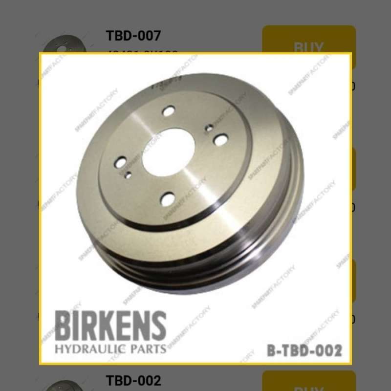 Jual Tromol rumah kampas rem brake drum belakang kijang super 5k