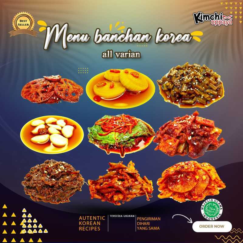Jual Kimchi Oppaya Banchan Side Dish Korea Berbagai Varian Menu 250Gr