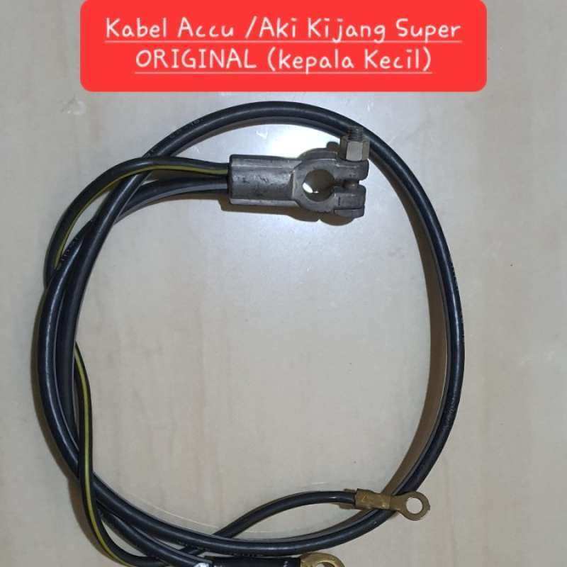Jual Kabel Aki Mobil / Kabel Accu Negatif Kijang Super Original Kepala