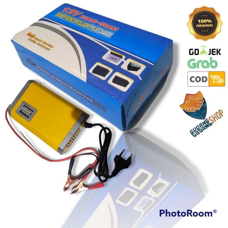 Promo Cas Aki Motor Dan Mobil Charger Aki 6A 12V Original Diskon 29