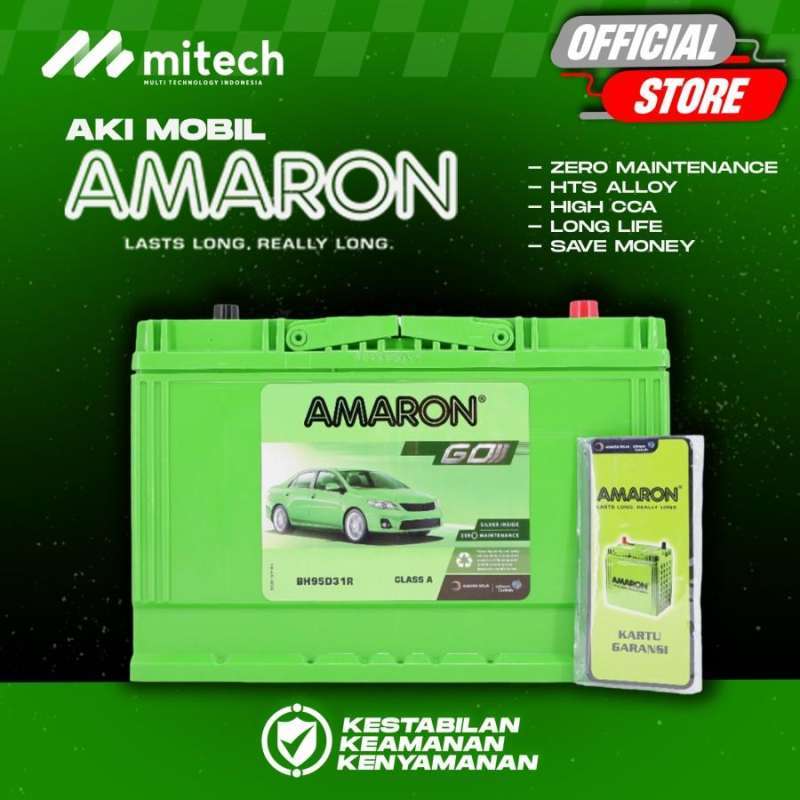 Jual Aki Mobil Isuzu Elf N70z / 95d31r Amaron Go Aki Kering 12v / 75ah