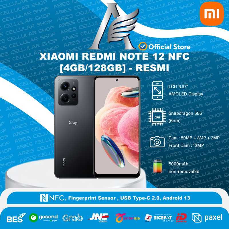 Promo Xiaomi Redmi Note 12 NFC 4/128 Garansi Resmi Diskon 7% di Seller ...
