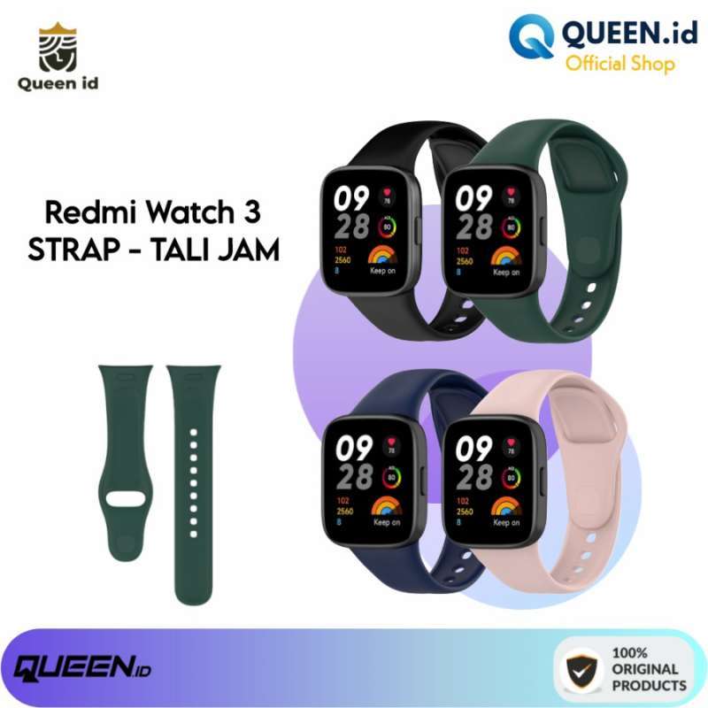 Jual Redmi Watch 3 STRAP TALI JAM Replace Silicone Rubber Karet Strap
