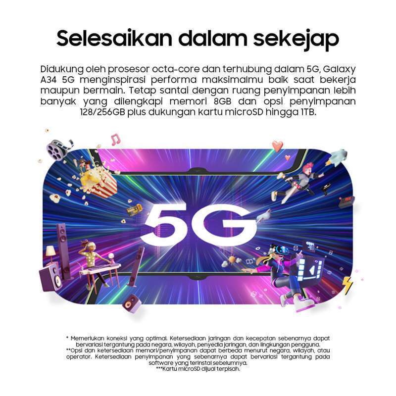 O2o Samsung Jual Samsung Galaxy A34 5g Smartphone (8/256gb) Di Seller Duta Cell O2o ...