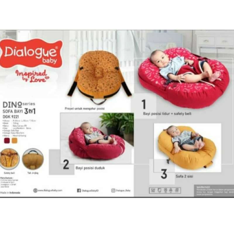 Promo Sofa Duduk Bayi Dilaogue / Kursi Bayi / Sofa Bayi Multicolor