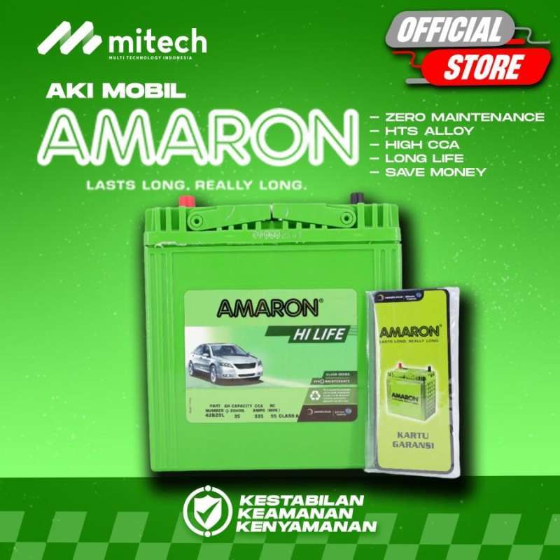 Jual Aki Mobil Datsun Go Ns40zl / 42b20l Amaron Hi-life 12v / 35ah Di