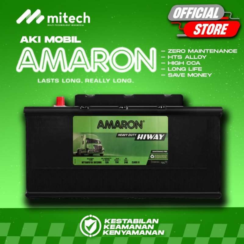 Jual Aki N100 / 95E41R AMARON HI WAY Aki Kering 12V / 100Ah di Seller