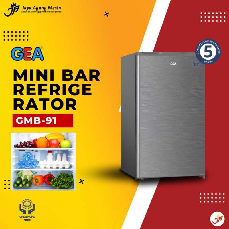 Jual GEA Mini Bar Refrigerator / Kulkas 1 Pintu 89 Liter / GMB91 di