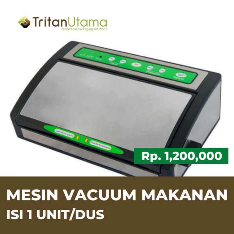 Promo Mesin Vacum Sealer Et2500 / Vacuum Sealer Makanan Basah Dan
