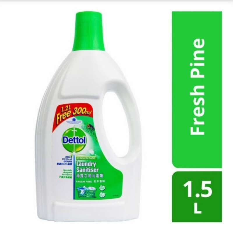 Promo dettol laundry detergent liquid disinfectant sanitizer 1.5L