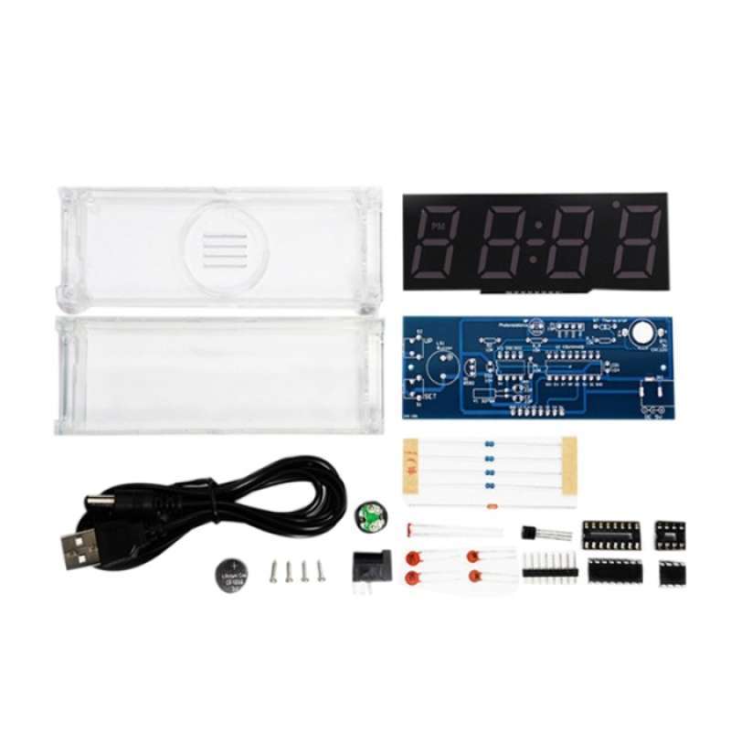 Promo Table Clock Kit 4 Digital Tube Led Time Week Diskon 23 di Seller