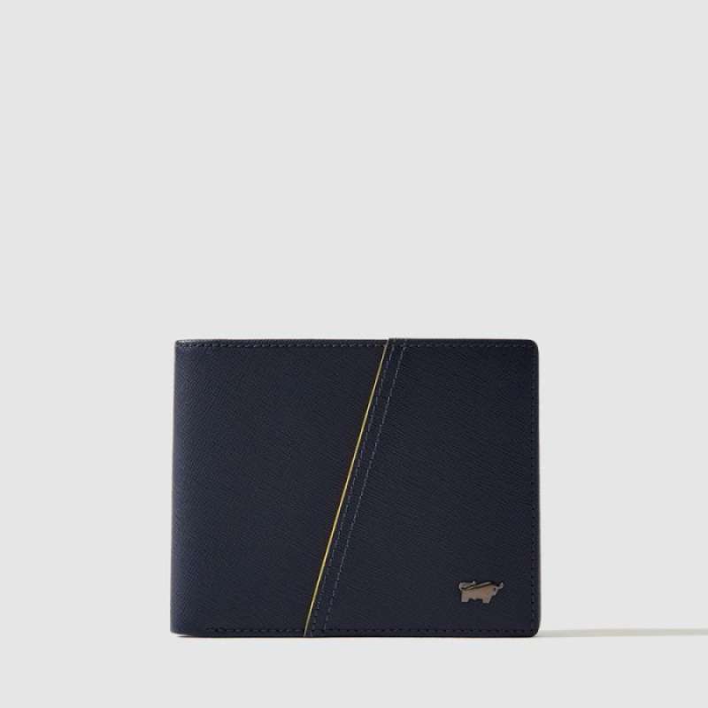 Promo Braun Buffel ICONIC CENTRE FLAP WALLET Navy Sulphur Diskon 23