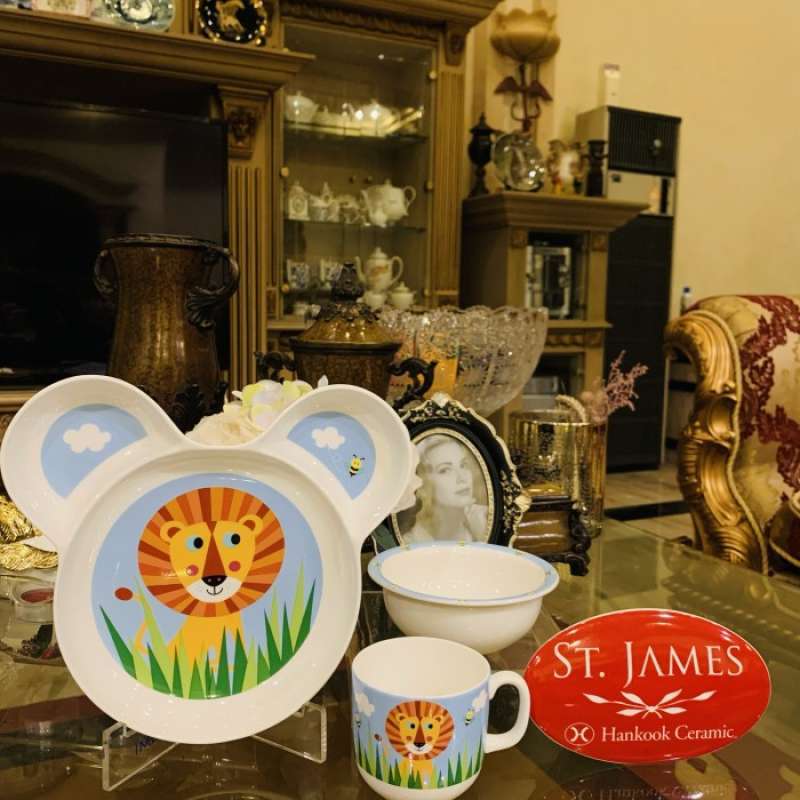 Promo Piring Set Makan Anak / Saint James / Lion King / Cantik / Diskon