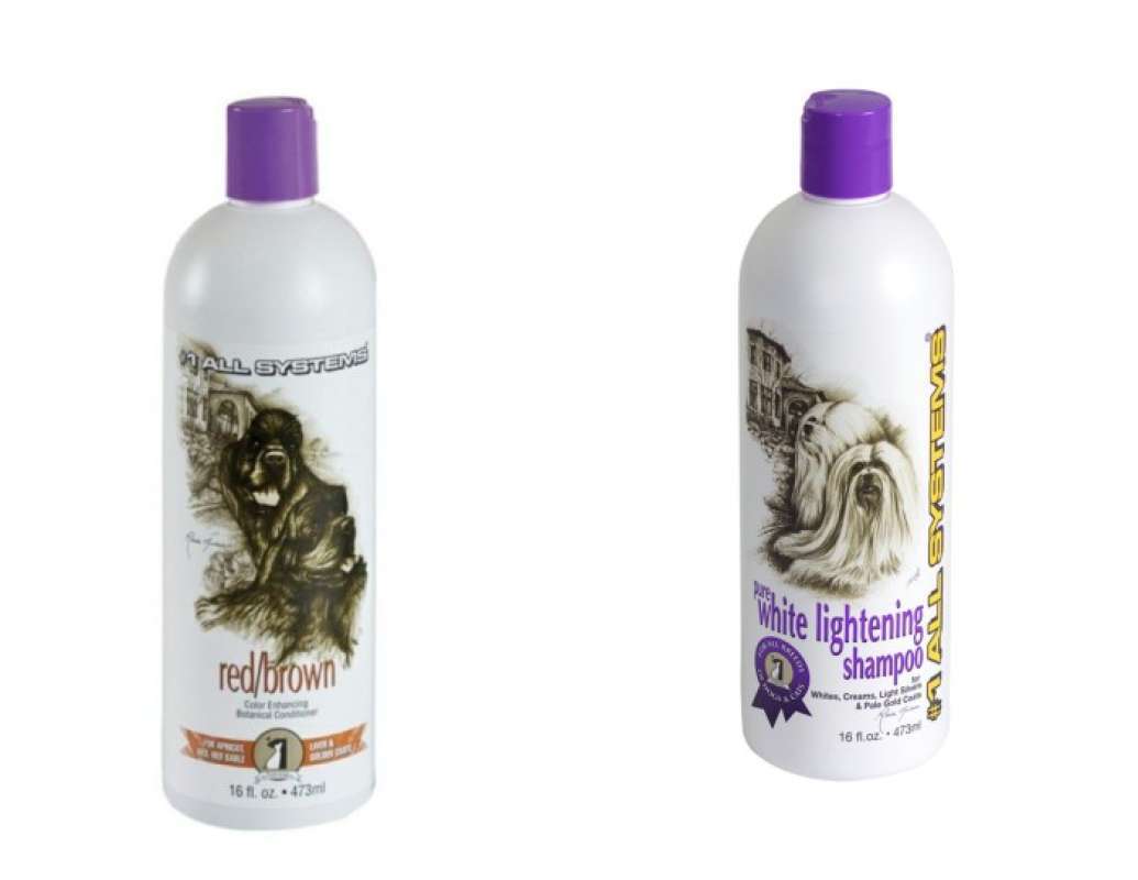 Jual 1 All Systems Whitening & Brightening / Red & Brown Pet Shampoo