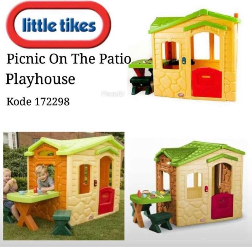 Promo LITTLE TIKES PICNIC on the PATIO PLAYHOUSE YELLOW LITTLE