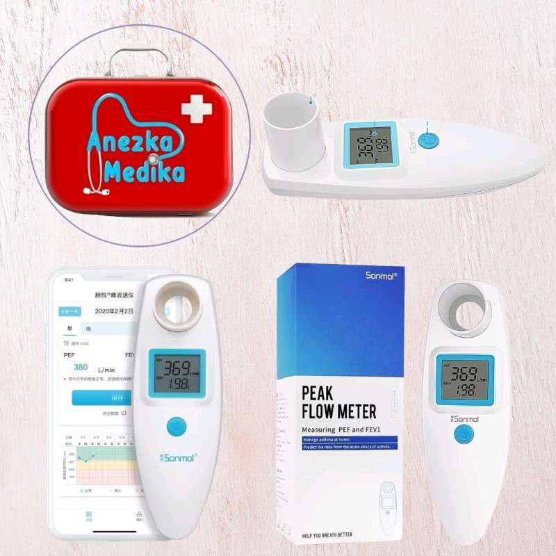 Jual Peak Flow Meter Sonmol / Digital Spirometer Sonmol Peak flow meter