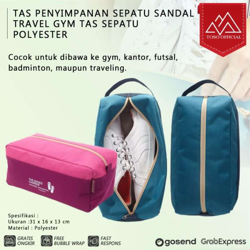 Promo Tas Sepatu Olahraga Penyimpanan Sepatu Sandal Travel Gym Bag Tas