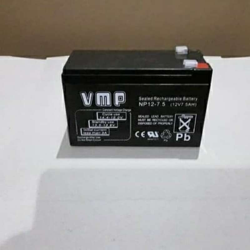 Promo Aki / Accu Kering 12 Volt 7.5 Ah.Untuk Mobil Dan Motor Mainan