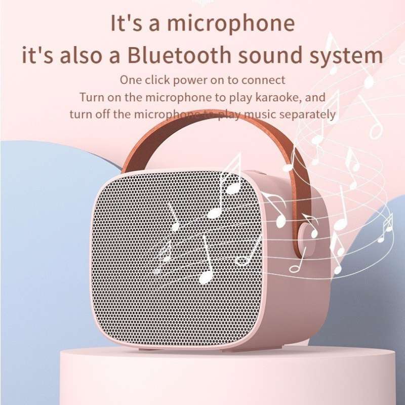 Jual Karaoke Wireless Microphone Portable Bluetooth Speaker With 3d ...