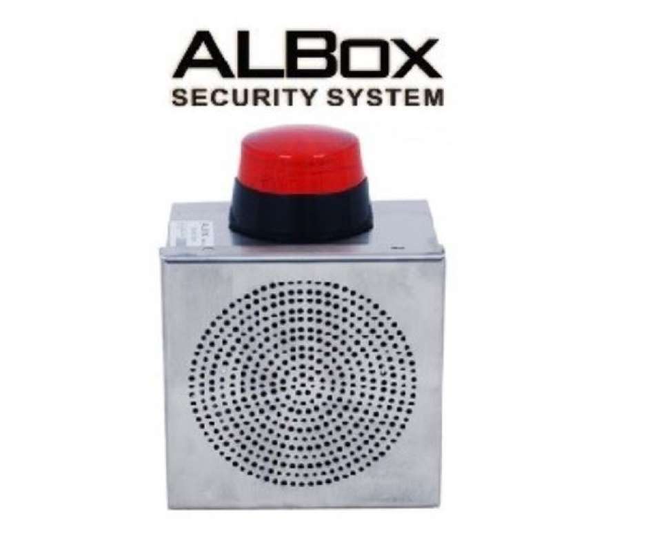 Promo ALBOX MBS15 OUTDOOR METAL BOX SIREN Tamper Switch and Strobe