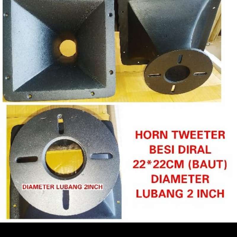 Promo Horn Corong Tweeter Ukuran 22 X 22 Bahan Besi / Diral Terbaik