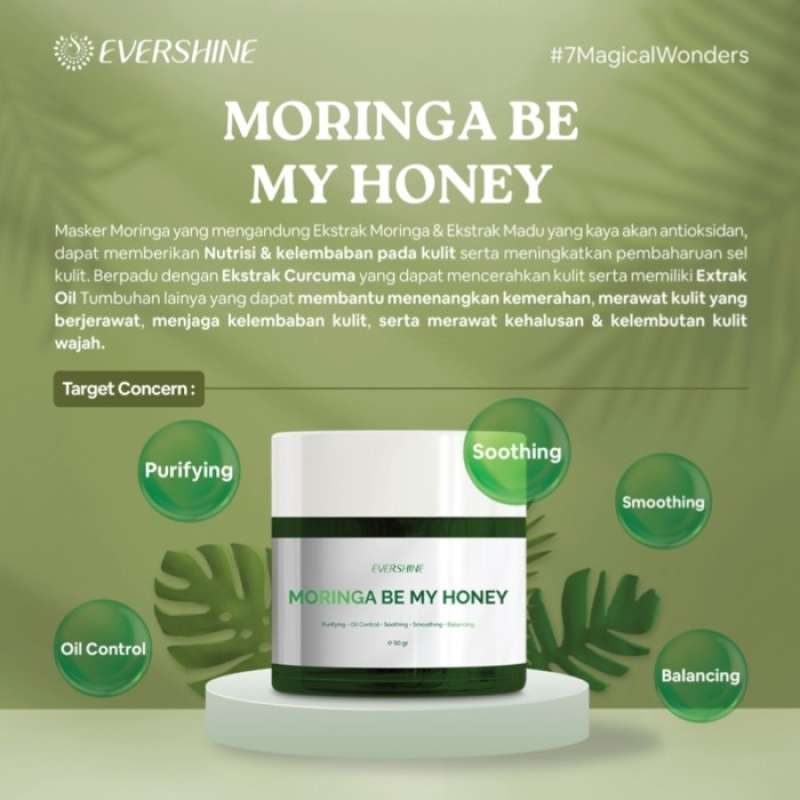 Promo Evershine Moringa Acne care Sleeping Mask /oily skin / acne skin