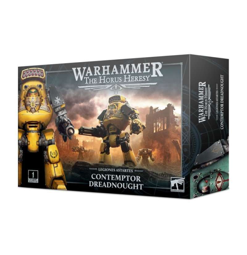 JOYTOY Warhammer The Horus Heresy Figura da collezione: Figli di Horus Leviatano Dreadnought con esercitazioni d'assedio scala 1:18 Mecha Joy Toy Collection Model 28,6 cm
