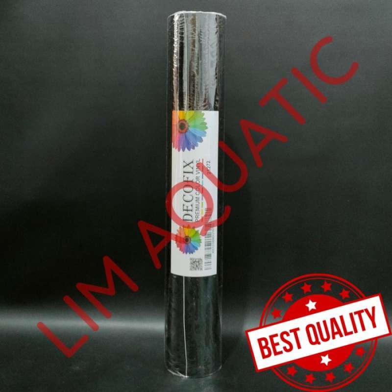 Promo 1 Roll Scotlite Background Aquarium Hitam Doff / 15 Meter