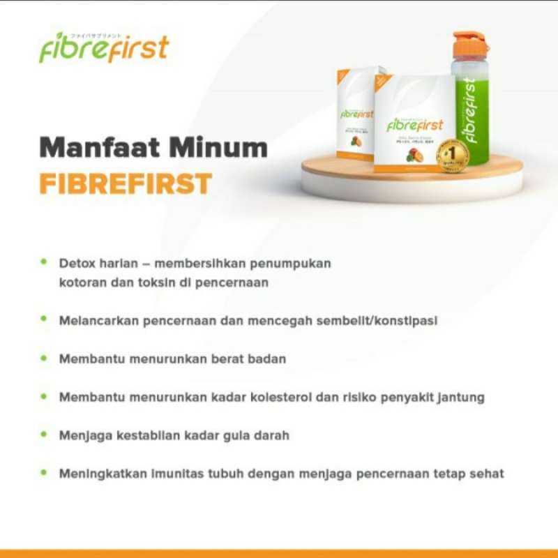 Jual Fibre First - Fiber First (isi 7 Sachet) Detox Fibre Fiber Di ...