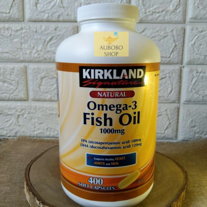 Jual kirkland signature omega 3 fish oil 1000mg 400 soft capsules di