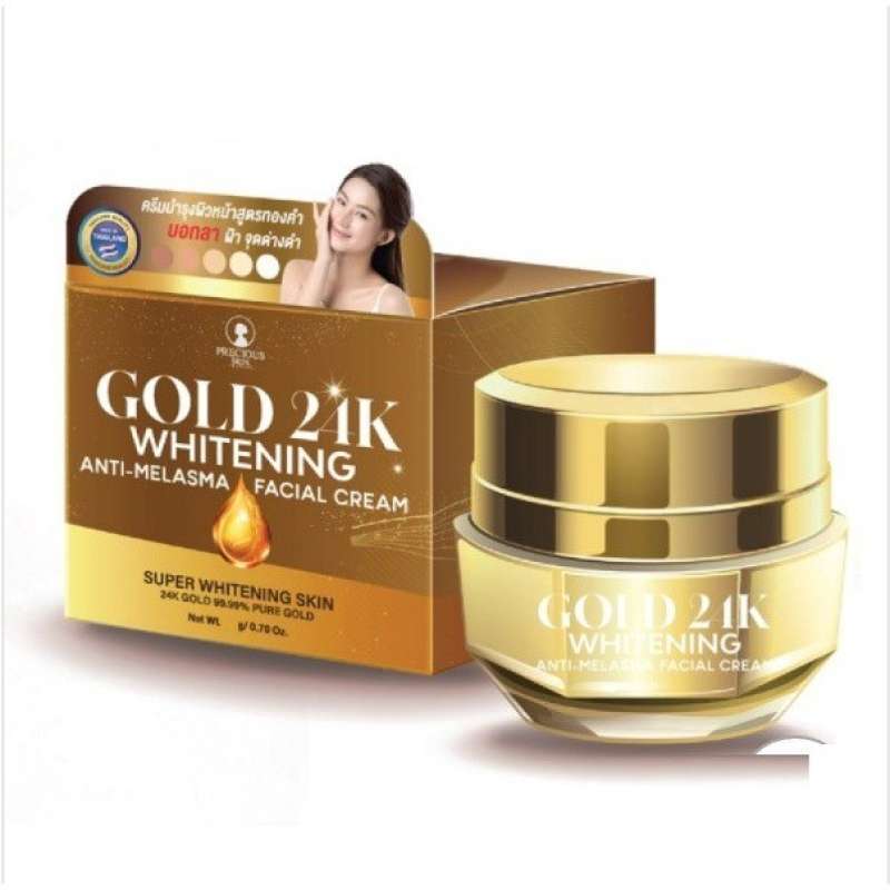 Promo (Thai) Precious Skin Gold 24K Whitening Facial Cream Anti Melasma Diskon 23 di Seller