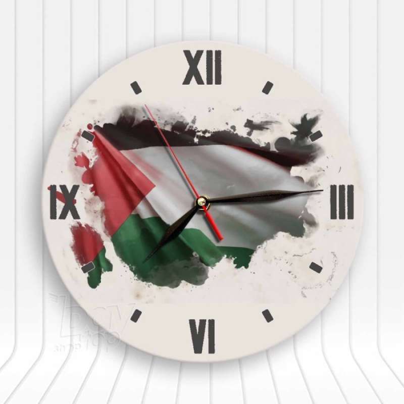 Promo Jam Dinding Kayu Mdf Bendera Palestina Palestine Flag Sweep Movement Diskon 23% di Seller
