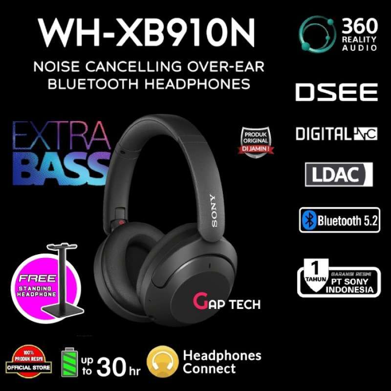 Promo Sony Wh Xb910N / Wh Xb 910N Extra Bass Nc Bluetooth Headphones ...