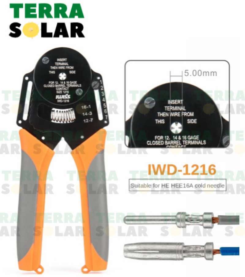 Jual Iwiss Iwd Deutsch Crimping Tool Solid Barrel Circular Contacts