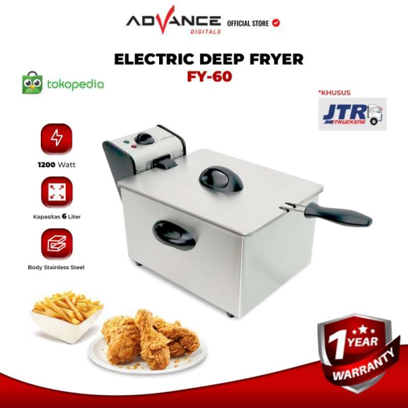 Jual Advance FY60 Electric Deep Fryer Menggoreng dengan listrik 6