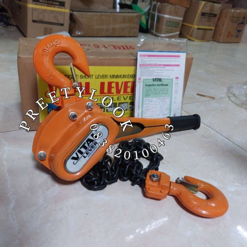 Promo VITAL Lever Block 1.6 Ton x 1.5 Meter Takel Manual Lever Block