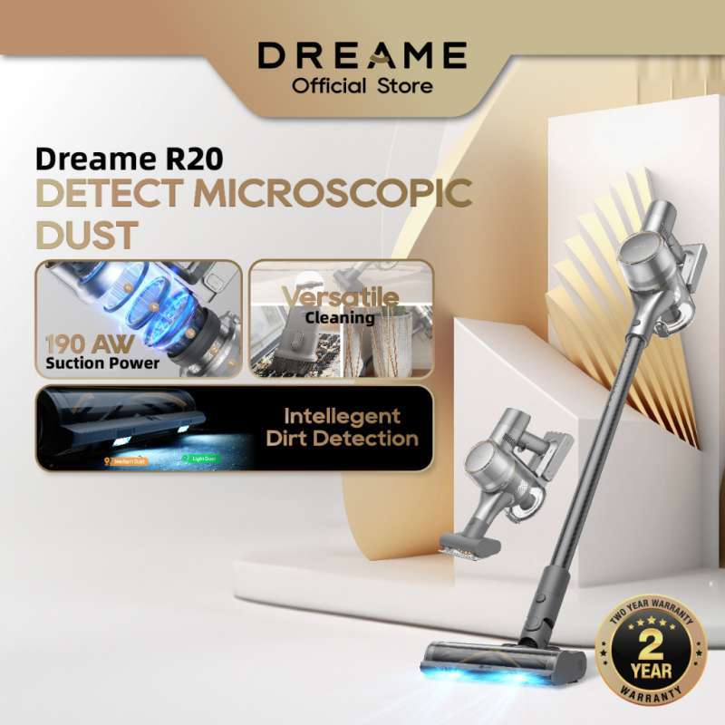 Jual [New Arrival] Dreame R20 Bendable Cordless Vacuum Cleaner | Laser ...