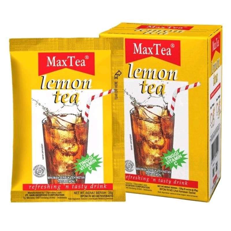 Maxtea Jual MaxTea Lemon Tea 25gr di Seller Toko Bahan Kue 72 - Condong Catur ...