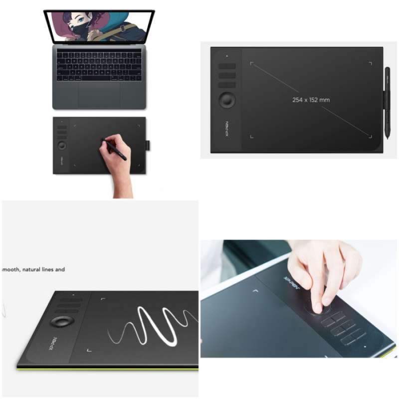 Promo XP-Pen Star 06C Graphics Digital Drawing Tablet with Passive Pen ...