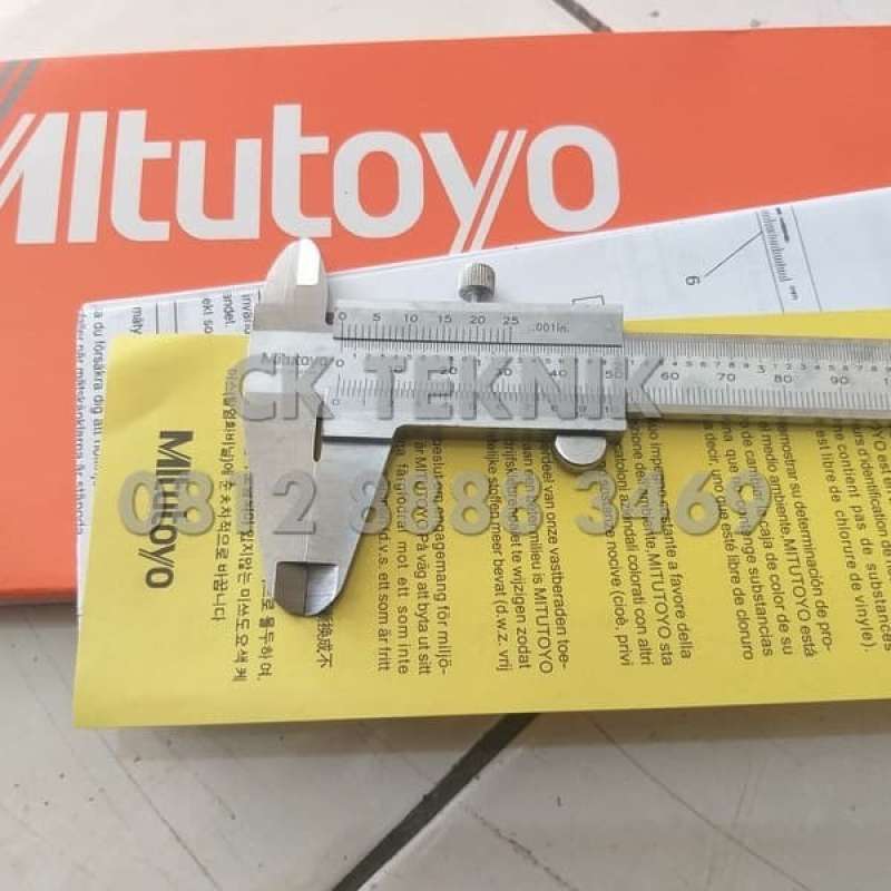 Jual Vernier Caliper Mitutoyo 150 mm Sigmat Manual 6 Jangka Sorong 6
